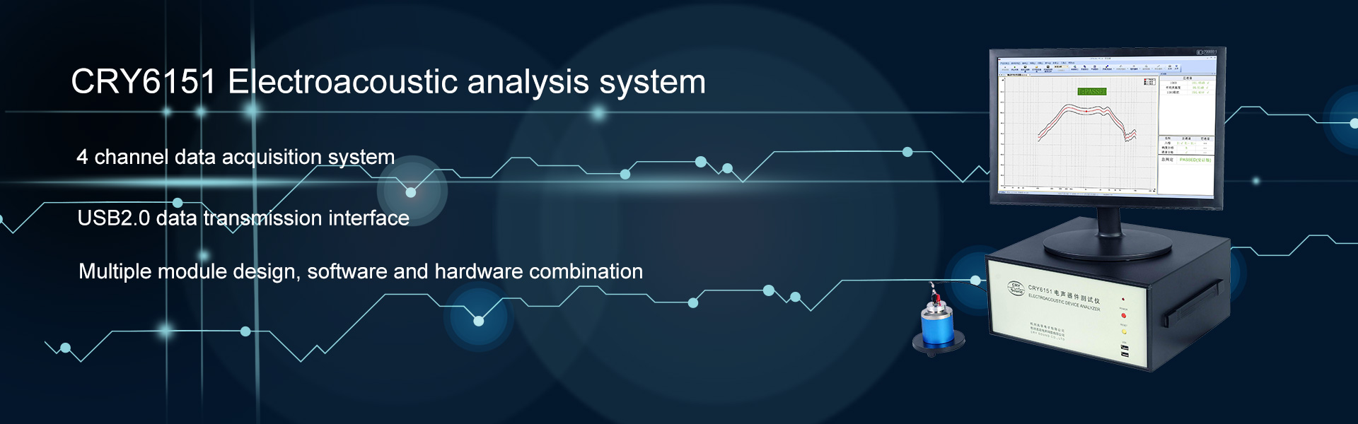 CRY6151 Electroacoustic analysis system